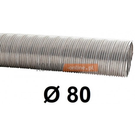 Rura elastyczna spiro kwasoodporna 80 mm