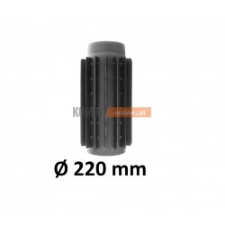 Radiator kominowy żaroodporny 220 mm / 0,5 m CZARNY