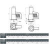 Generator ciągu komina 200 mm z podstawą