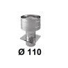 Wywietrzak cylindryczny 110 mm CHROM