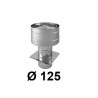 Wywietrzak cylindryczny 125 mm CHROM