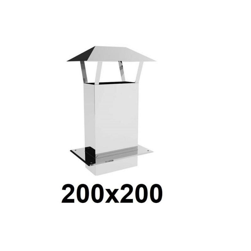 Przedłużenie daszkiem 200x200 mm
