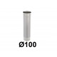Rura 1m powietrze-spaliny 100-150 mm