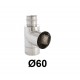 Trójnik boczny 90° powietrze-spaliny 60-100 mm