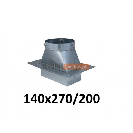 Podstawa komina-redukcja 140x270/200 mm OCYNK