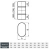 Rura owalna 130x255 mm / 0,25m