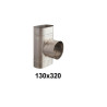 Trójnik owalny 130x320 mm / ∡ 90°