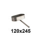 Miska owalna 120x245 mm