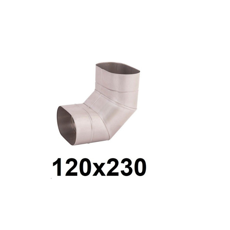 Kolano owalne 120x230 mm / ∡ 90°