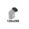 Kolano owalne 120x200 mm ∡ 45°