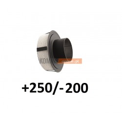 Redukcja ceramiczna ze sznurem 250/200 mm CZARNA przejściówka