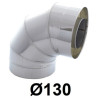 Kolano kominowe kwasoodporne izolowane  130 mm