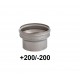 Złączka trójnik ceramiczny 200 mm -rura metalowa 200 mm