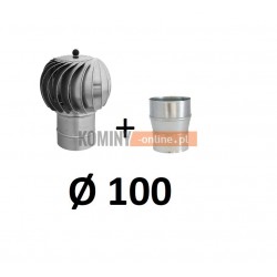 Turbowent z redukcją 100  ocynk-aluminium