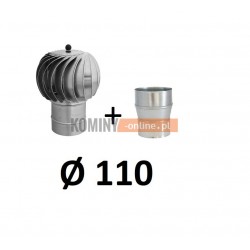 Turbowent z redukcją 110  ocynk-aluminium