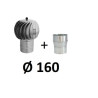 Turbowent z redukcją 160  ocynk-aluminium
