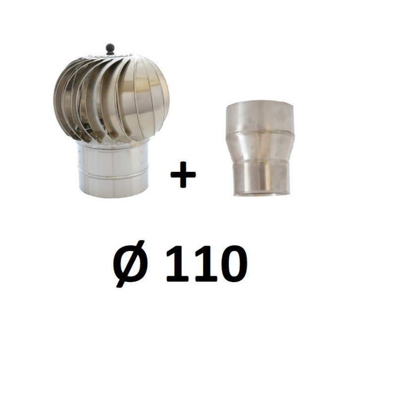 Turbowent z redukcją 110  chrom-aluminium