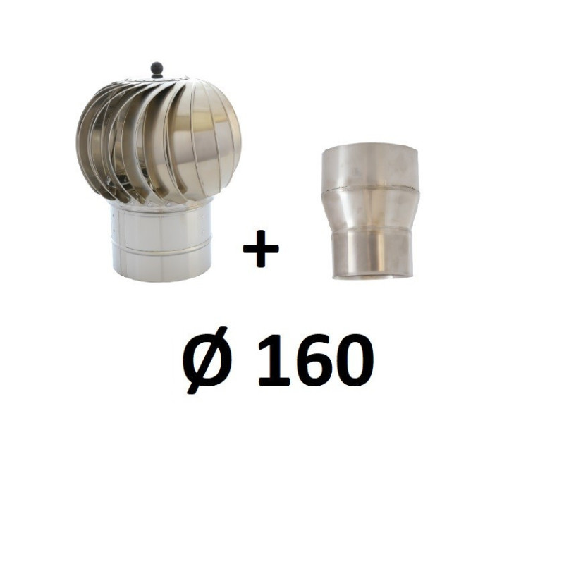 Turbowent z redukcją 160  chrom-aluminium
