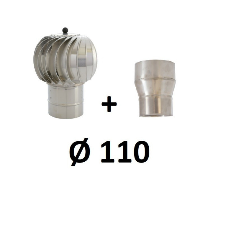 Turbowent z redukcją 110 chrom