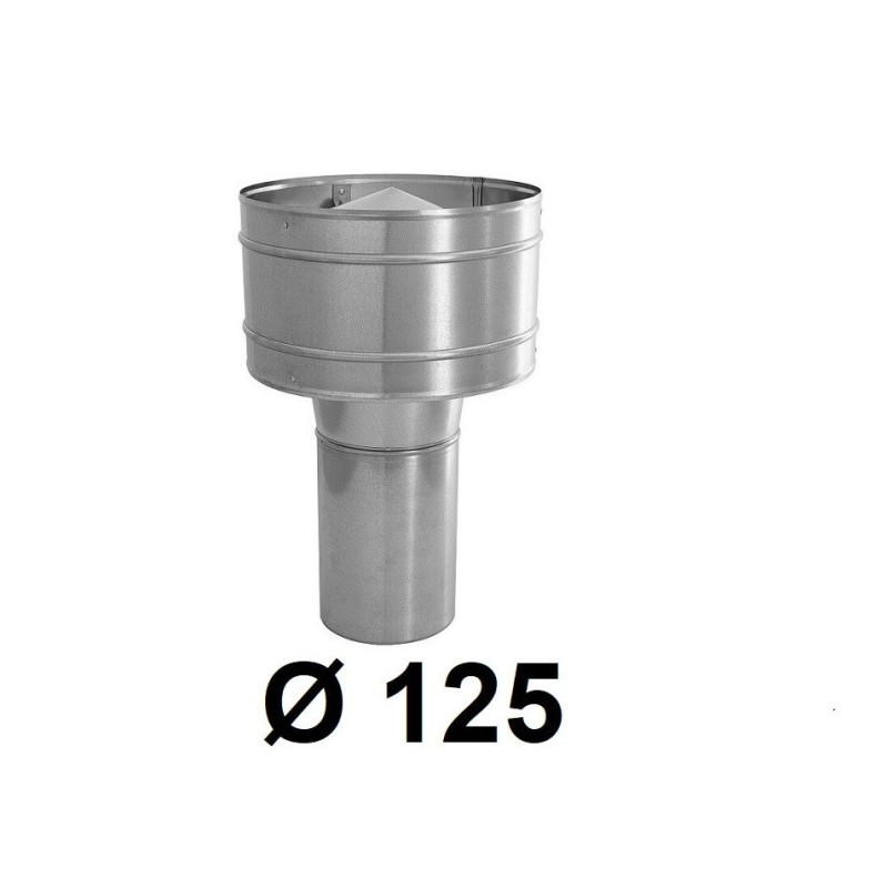 Wywietrzak cylindryczny 125 mm ocynk