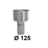 Wywietrzak cylindryczny 125 mm ocynk