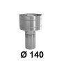 Wywietrzak cylindryczny 140 mm ocynk