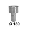 Wywietrzak cylindryczny 180 mm ocynk