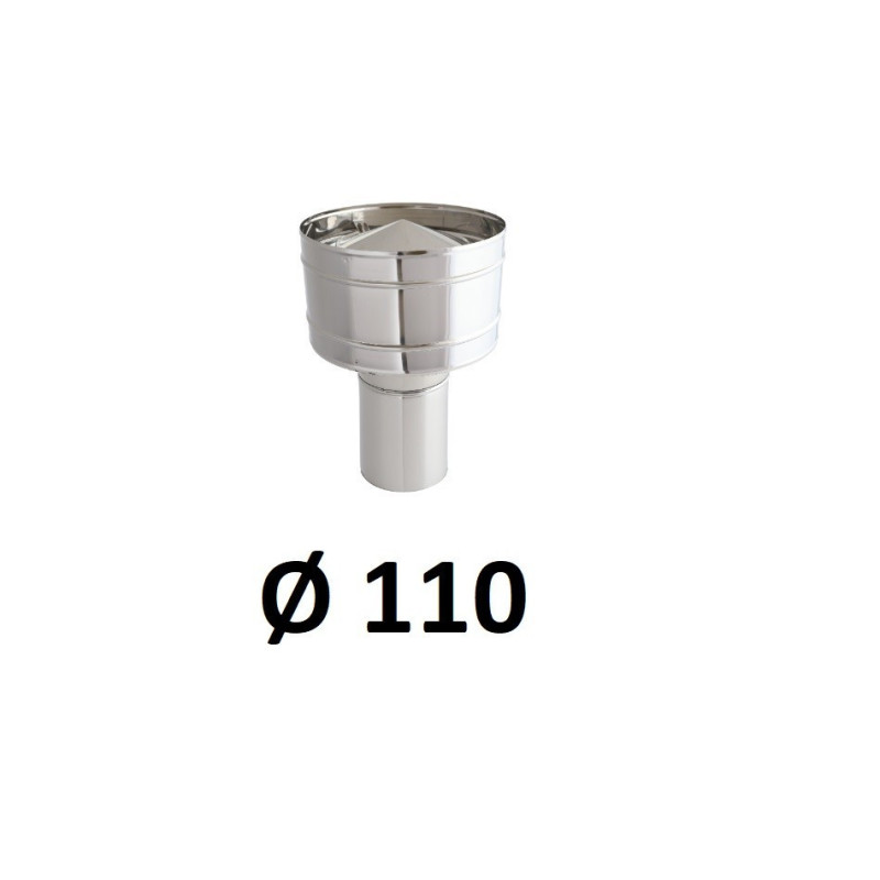 Wywietrzak cylindryczny 110 mm chrom