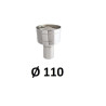 Wywietrzak cylindryczny 110 mm chrom