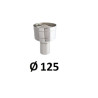 Wywietrzak cylindryczny 125 mm chrom
