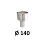 Wywietrzak cylindryczny 140 mm chrom