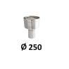 Wywietrzak cylindryczny 250 mm chrom