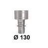 Zakończenie komina cylindryczne 130 mm wciskana ocynk