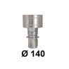 Zakończenie komina cylindryczne 140 mm wciskana ocynk