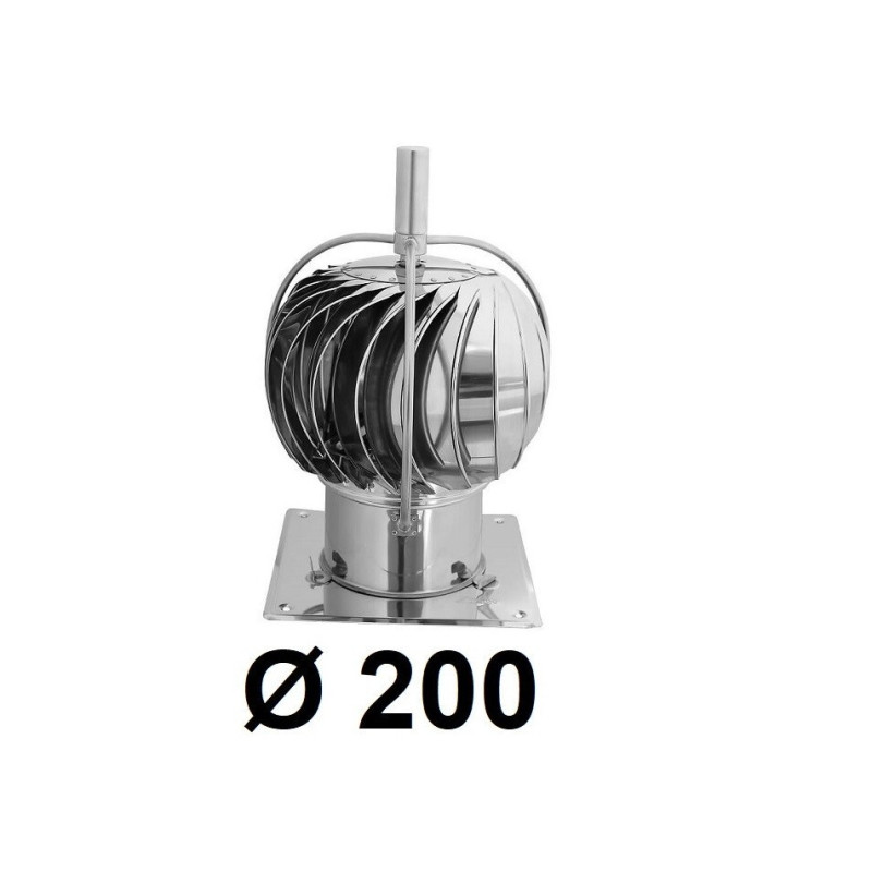 Turbowent z zewnętrznym łożyskiem 200 mm do gazu