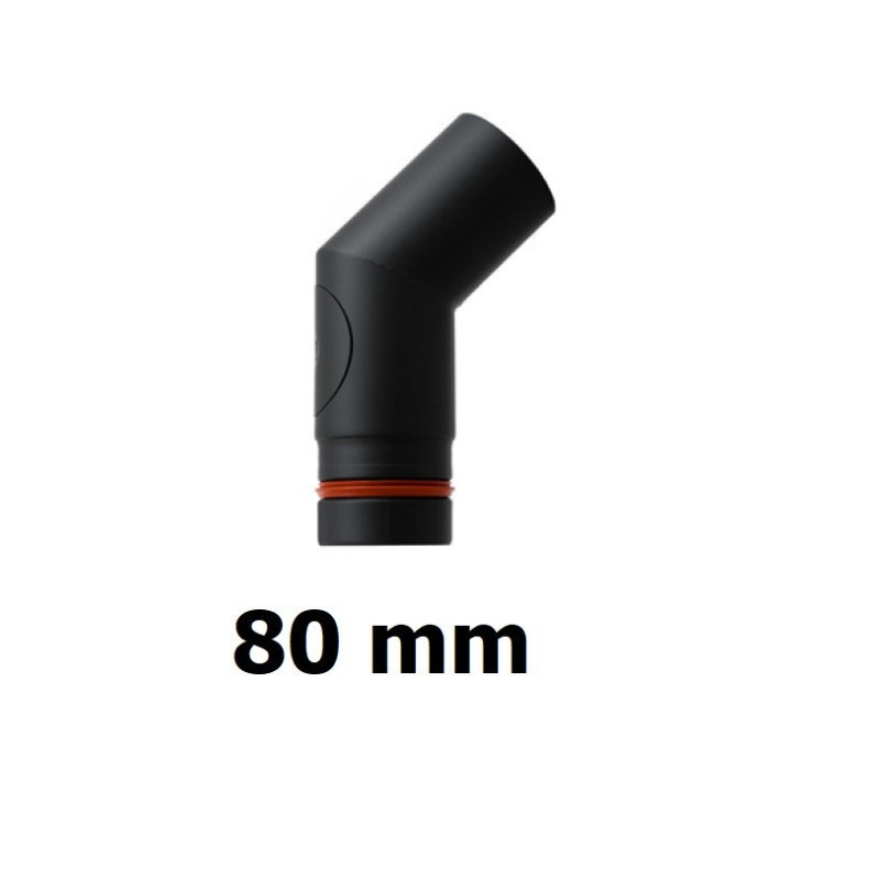 Kolano pelet 80 mm / 45 z rewizją