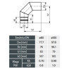 Kolano pelet 100 mm / 90
