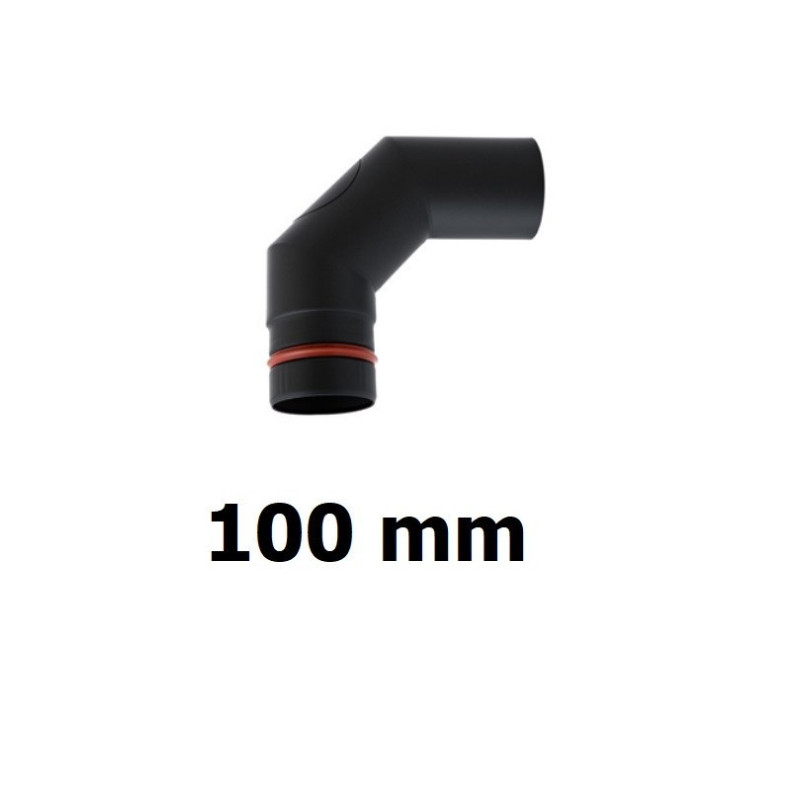 Kolano pelet 100 mm / 90 z rewizją