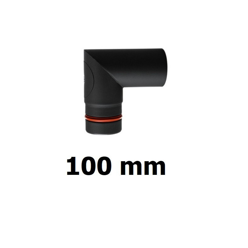 Kolano pelet 100 mm / 90 ostre z rewizją