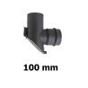 Trójnik pelet 100 mm z klapą
