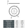 Rozeta 100 mm pelet