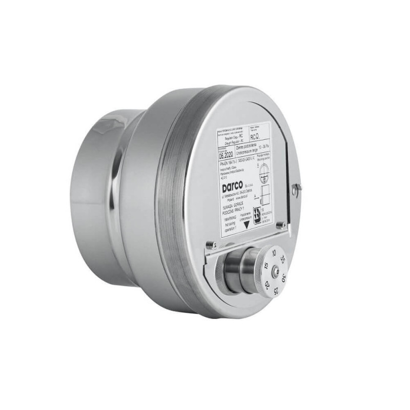 Regulator ciągu komina 150 mm z redukcją 130 mm