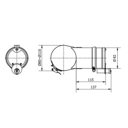 Regulator ciągu komina RCR 110 mm – optymalizacja spalania i oszczędność paliwa.