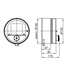 Regulator ciągu komina 150/+156 mm – Stabilizacja podciśnienia i optymalizacja systemu kominowego