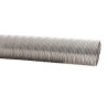 Elastyczna rura spiro kwasoodporna o średnicy 125 mm i długości 6 m, wykonana z wysokogatunkowej stali chromoniklowej.