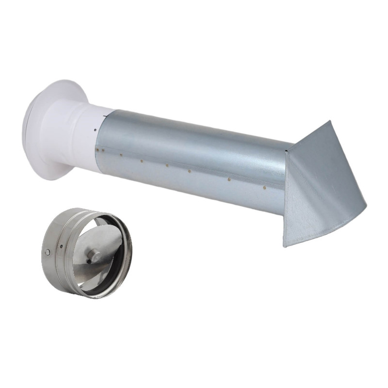 Nawietrzak NOS080A-OC – anemostat, filtr, stabilizer, czerpnia zewnętrzna, wersja ocynk