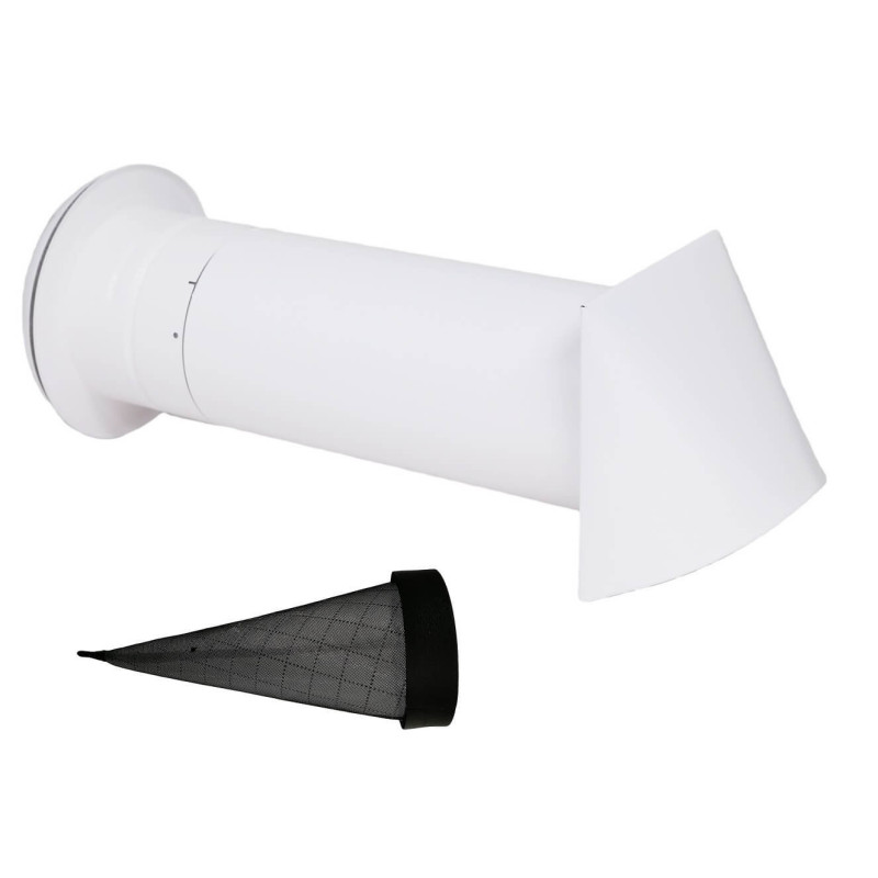 Nawietrzak antysmogowy NON080A-ML – izolowany anemostat, filtr RESPILON, biały