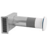 Nawietrzak Szpaletowy 110 mm Chrom (NL110A-CC) – elegancki i funkcjonalny nawiewnik z izolowanym anemostatem i filtrem.