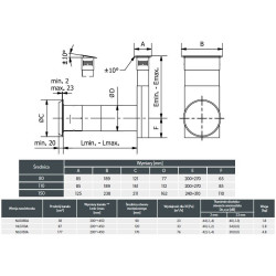 Nawietrzak Szpaletowy NLG080A-ML 80 mm Biały – Grzałka, Filtr, Anemostat