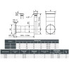 Nawietrzak Szpaletowy NLG150A-CC – 150 mm | Chrom | Z Grzałką i Anemostatem